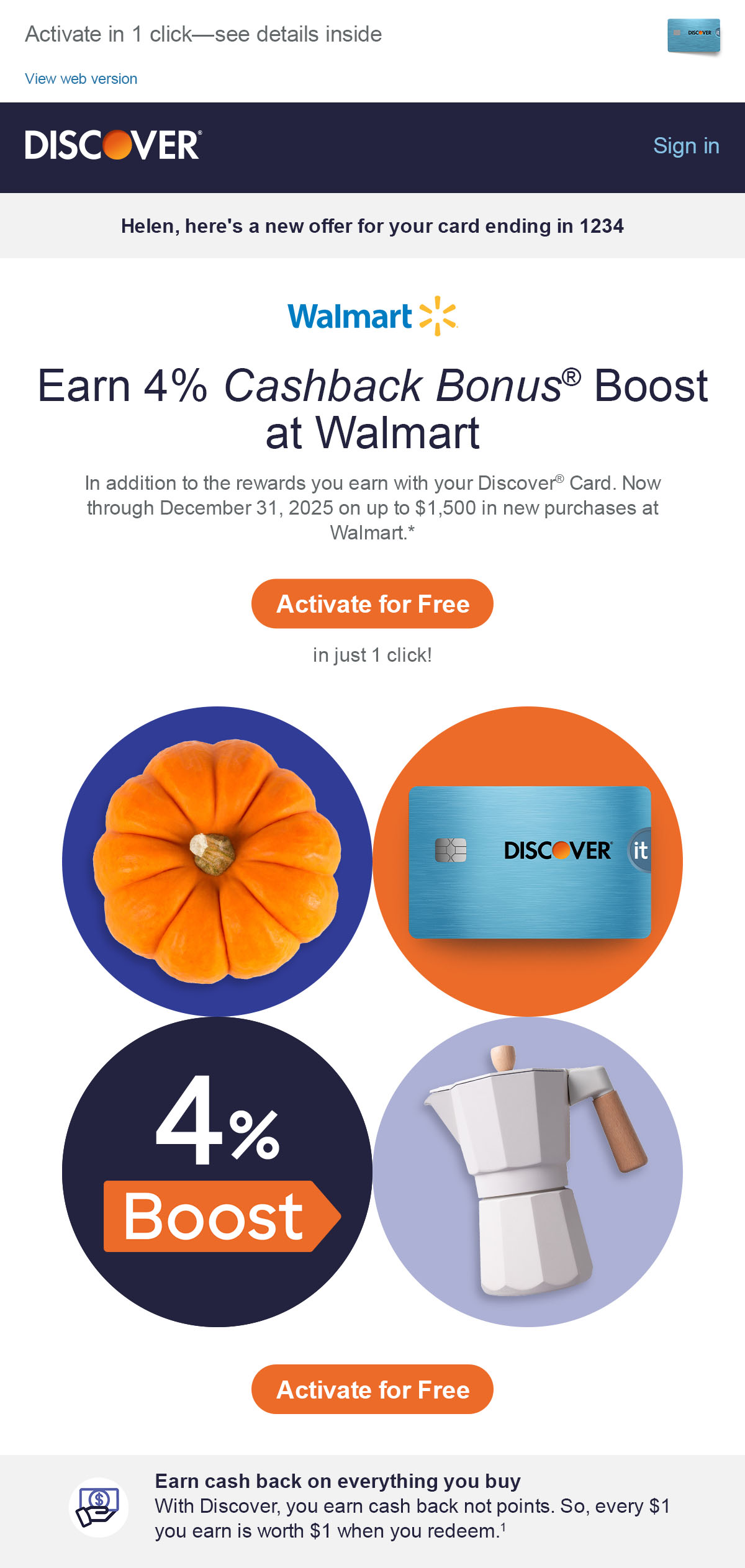 Walmart - Initial - Creative Test